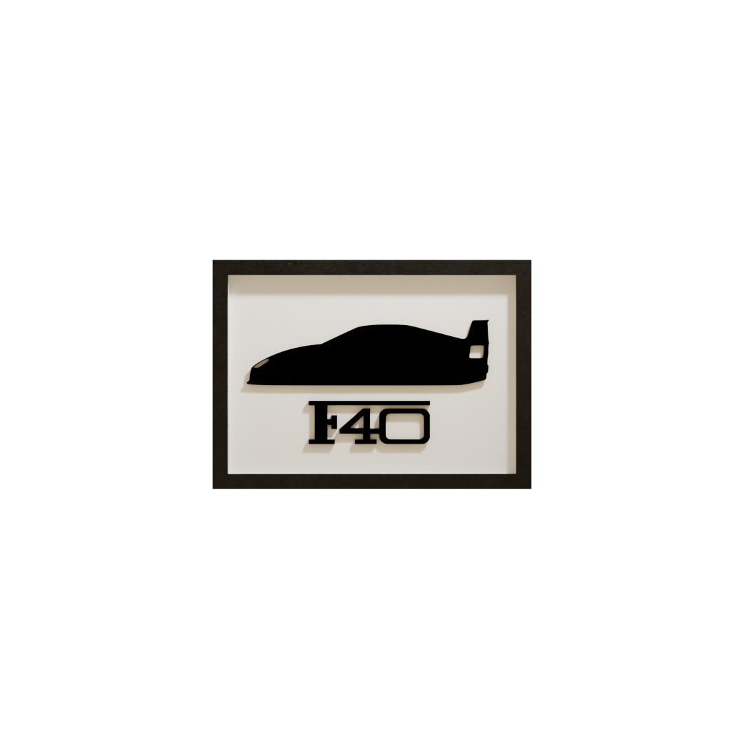Ferrari F40 Acrylglas-Wandbild – Produktansicht 4