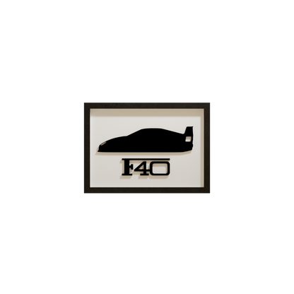 Ferrari F40 Acrylglas-Wandbild – Produktansicht 4