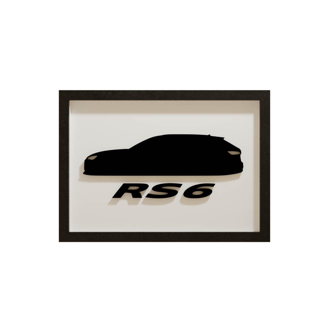 Audi RS6 Acrylglas-Wandbild – Produktansicht 3