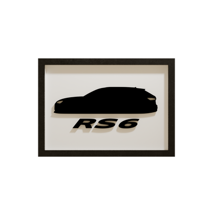 Audi RS6 Acrylglas-Wandbild – Produktansicht 3